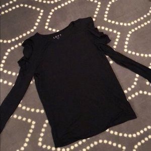 Ann Taylor loft cold shoulder shirt